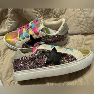 Steve Madden sparkle sneakers with star